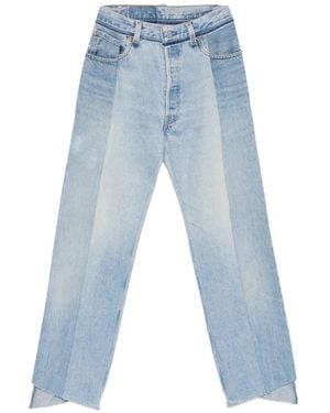 Vetements Vaqueros con borde sin rematar - Azul