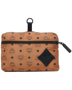 MCM Aren Visetos Packable Shoulder Bag - Brown