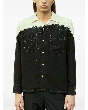 Nomarythm Textile Two-Tone Shirt - Black