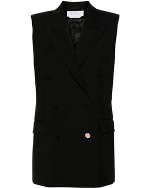 Gabriela Hearst Chaleco Mayte con doble botonadura - Negro
