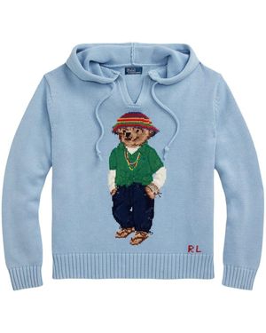 Polo Ralph Lauren Felpa Polo Bear - Blu