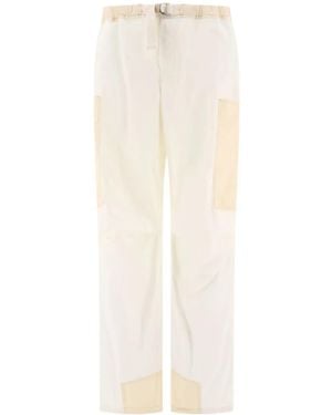 Jil Sander ベルテッド ストレートパンツ - ホワイト