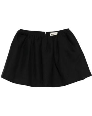 ShuShu/Tong Mini Jupe Évasée À Fronces - Black