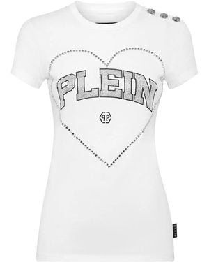 Philipp Plein Sexy Pure Heart T-Shirt - Grey
