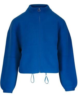 Akris Twilight Zip Cardigan - Blue