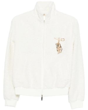 Emporio Armani Appliqué Zip Jacket - White