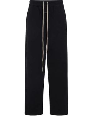 Fear Of God Drawstring Label-Detail Track Trousers - Black