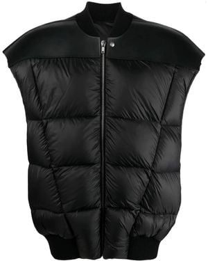 Rick Owens Gilet Imbottito Jumbo Flight - Black
