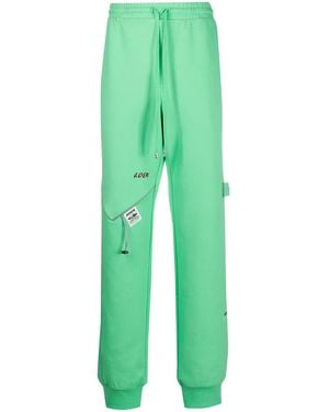Adererror Multi-Embroidered Logo Long Track Pants - Green