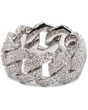 DARKAI Diamond-Embellishment Ring - White