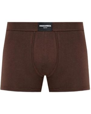 DSquared² ロゴタグ ボクサーパンツ - ブラウン