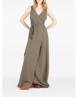 Societe Anonyme 99 V-Neck Tie Dress - Natural