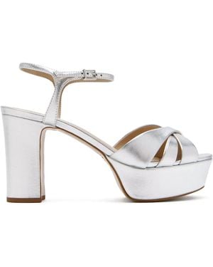 SCHUTZ SHOES Sandali Platform Con Fasce Incrociate 105Mm - Bianco