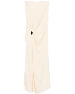 Raquel Diniz Diana Draped Maxi Dress - White