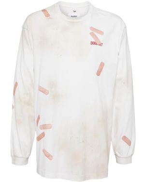 Doublet Bandage T-Shirt Met Borduurwerk - Wit