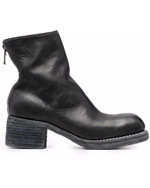 Guidi Zip-Up Ankle Boots - Black