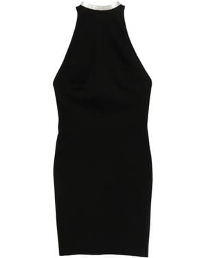 The Attico Halter-Neck Mini Dress - Black