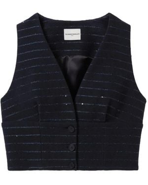 Claudie Pierlot Striped Waistcoat - Blue