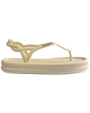 Havaianas Luna Puffed Up Flip Flops - Natural