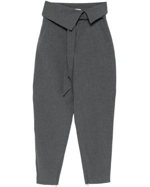 パンツ THE ATTICO Woman Pants White 231WCP103C052R 020 Rey'' black and white long pants for Women | THE ATTICO®