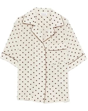 P.A.R.O.S.H. Sbillo Polka-Dot Shirt - White