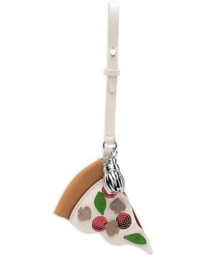 Kate Spade Pizza Bag Charm - White