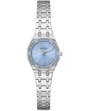 Guess X Swarovski Armbanduhr Mit Achteckigem Zifferblatt 25Mm - Blau