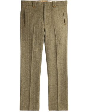 RRL Pantalon De Costume À Chevrons - Green