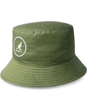 Kangol Logo-Embroidered Bucket Hat - Green