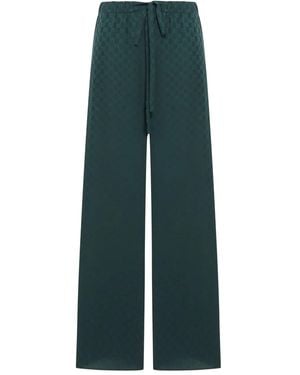 Gucci Schlaghose aus GG-Jacquard - Grün