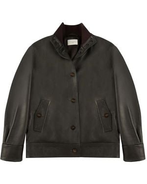 Montedoro Leather Jacket - Black