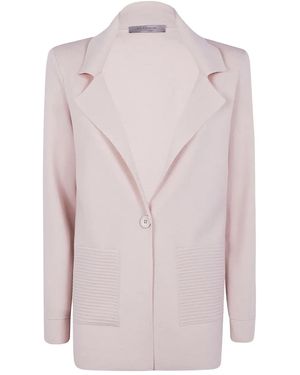 D.exterior Ribbed-Pocket Wool Jacket - Pink