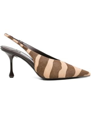 Jimmy Choo 80Mm Isa Court Shoes - Brown