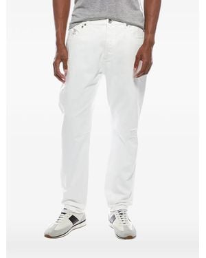 Brunello Cucinelli Leisure Fit Distressed Jeans - White