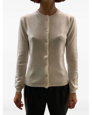LA ROSE Buttoned Cashmere Cardigan - Natural