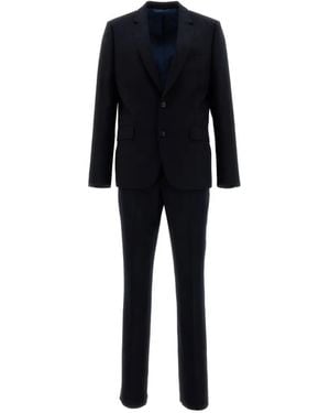 Paul Smith Single-Breasted Wool Suit - Blue