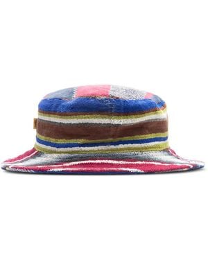 GALLERY DEPT. Striped Terry-Cloth Bucket Hat - Blue