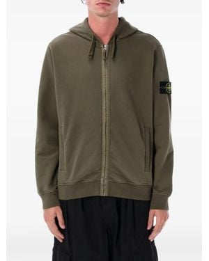 Stone Island ジップアップ パーカー - グリーン
