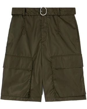 Jil Sander Belted Shorts - Green