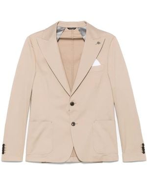 Daniele Alessandrini Single-Breasted Blazer - Natural