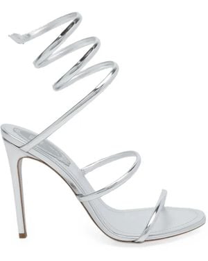Rene Caovilla Cleo Pump Heeled Sandals - White