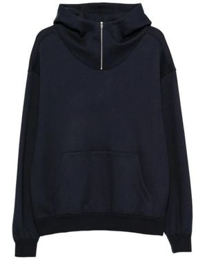 Umit Benan Hoodie À Col Zippé - Blue