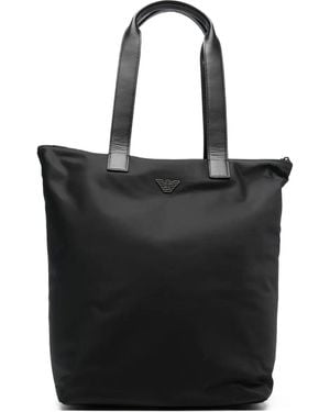 Emporio Armani Logo Tote Bag - Schwarz