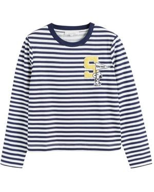 Chinti & Parker Striped Long-Sleeve T-Shirt - Blue