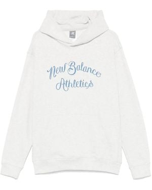 New Balance ロゴ パーカー - ホワイト