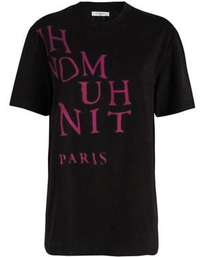 ih nom uh nit Cotton T-Shirt - Black