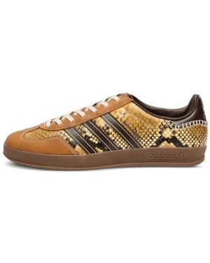 Wales Bonner X Adidas Originals Gazelle Snake-Embossed Leather Sneakers - White