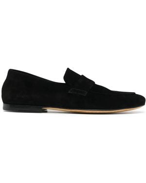 Officine Creative Suede Penny Loafers - Black