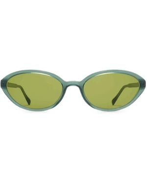 Mykita Toto Oval-Frame Sunglasses - Green