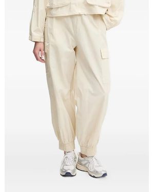 EA7 Elastic-Cuffs Cargo Tapered Trousers - White
